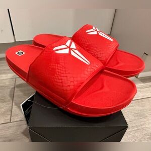 Men's Nike Kobe Bryant Offcourt Slide University Red IF2870-600 White Sz 13 New